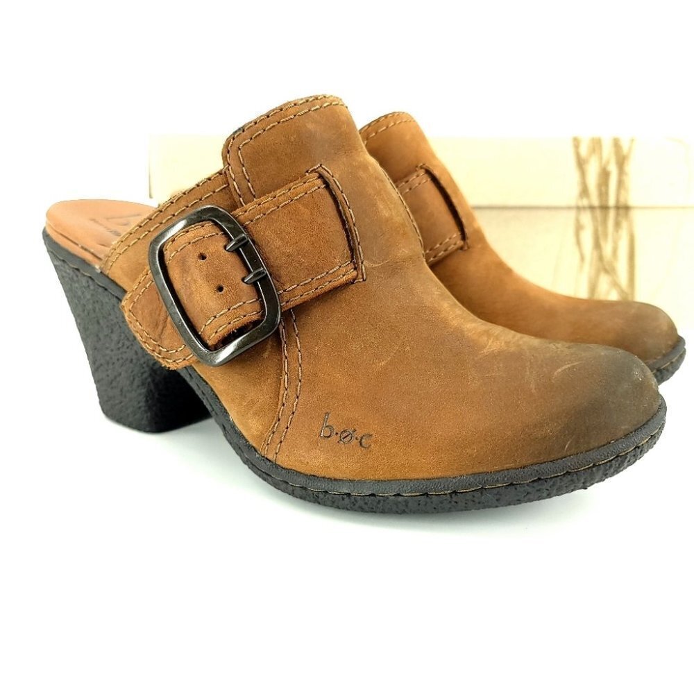 Born Concept boc Kenna 7 Tan Slip on Wedge NWT